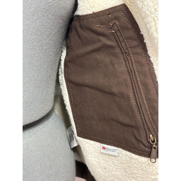 Eddie Bauer NWT Sz M Bark Men's Multi-pocket Berber Lined Workwear Jacket - Picture 12 of 14